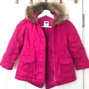 Old Navy Jackets & Coats - Toddler Girls Hooded Faux Fur Trim Jacket Old Navy Jackets & Coats - Toddler Girls Hooded Faux Fur Trim Jacket